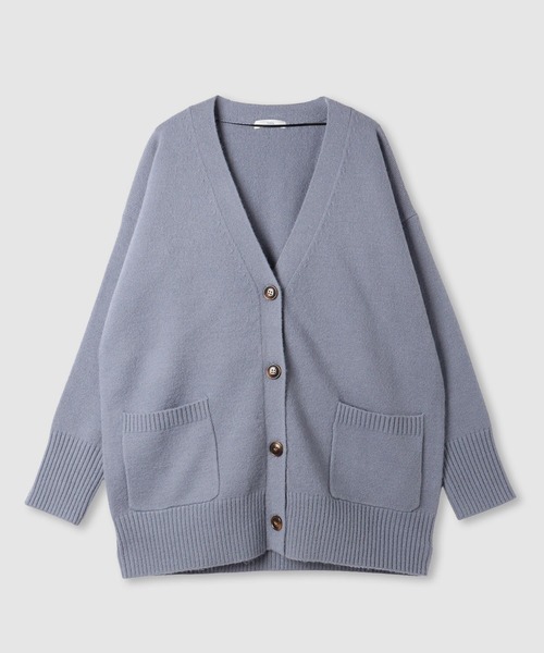 NAVY（ネイビー）の「もちりVカーディガン（カーディガン/ボレロ・レディース・ブルーグレー/ブルーグリーン/グリーン/チャコールグレー/オレンジ・FREE）」の15枚目の写真