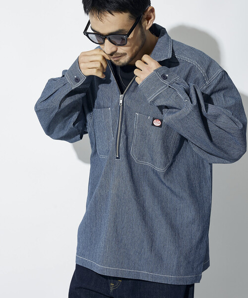 RED KAP（レッドキャップ）の「RED KAP/レッドキャップ 別注 ハーフジップ プルオーバー ロングスリーブ シャツ（シャツ/ブラウス・メンズ・チャコールグレー/ブラック/ベージュ/その他9/その他13・MEDIUM/LARGE）」の5枚目の写真