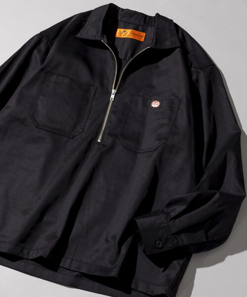 RED KAP（レッドキャップ）の「RED KAP/レッドキャップ 別注 ハーフジップ プルオーバー ロングスリーブ シャツ（シャツ/ブラウス・メンズ・チャコールグレー/ブラック/ベージュ/その他9/その他13・MEDIUM/LARGE）」の2枚目の写真