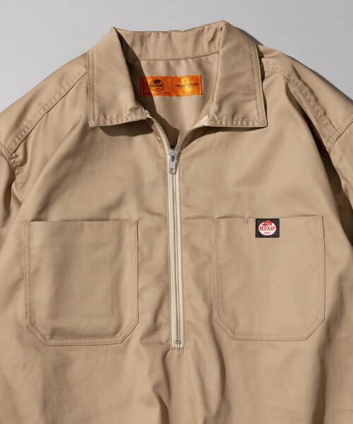 RED KAP（レッドキャップ）の「RED KAP/レッドキャップ 別注 ハーフジップ プルオーバー ロングスリーブ シャツ（シャツ/ブラウス・メンズ・チャコールグレー/ブラック/ベージュ/その他9/その他13・MEDIUM/LARGE）」の10枚目の写真