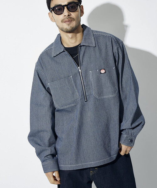 RED KAP（レッドキャップ）の「RED KAP/レッドキャップ 別注 ハーフジップ プルオーバー ロングスリーブ シャツ（シャツ/ブラウス・メンズ・チャコールグレー/ブラック/ベージュ/その他9/その他13・MEDIUM/LARGE）」の8枚目の写真