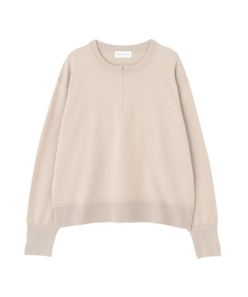 human woman（ヒューマンウーマン）の「◆ハイゲージプレーティングスキッパー風プルオーバー（ニット/セーター・レディース・グリーン/ベージュ/パープル/グレー・MEDIUM）」の16枚目の写真