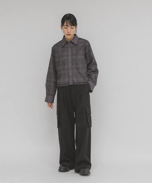 KBF（ケイビーエフ）の「カーゴデザインパンツ（その他パンツ・レディース・ブラック/ライトカーキ・ONE）」の4枚目の写真