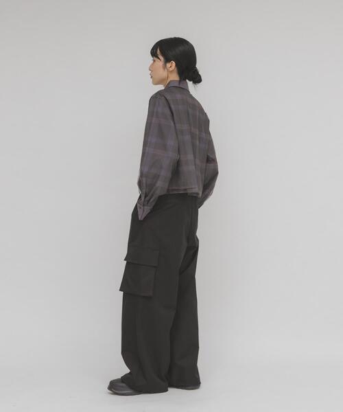 KBF（ケイビーエフ）の「カーゴデザインパンツ（その他パンツ・レディース・ブラック/ライトカーキ・ONE）」の5枚目の写真