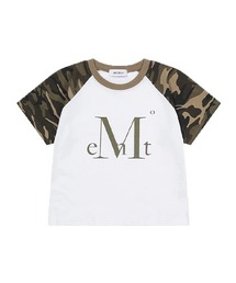 JUG CAMO RAGLAN CROP HALF T