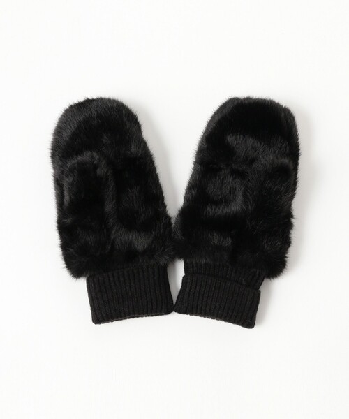 Ray BEAMS(レイビームス)の「【別注】CONTROL FREAK / フェイク ファー ミトン(手袋・レディース・ピンク/オフホワイト/ブラック・ONE SIZE)」の19枚目の写真