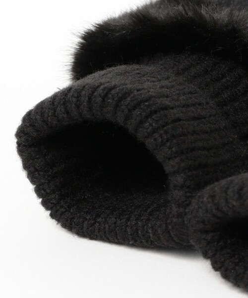 Ray BEAMS(レイビームス)の「【別注】CONTROL FREAK / フェイク ファー ミトン(手袋・レディース・ピンク/オフホワイト/ブラック・ONE SIZE)」の6枚目の写真