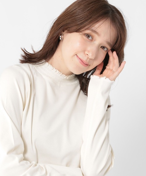 studio CLIP（スタディオクリップ）の「【WEB・一部地域先行】アソートシャーリングネックプルオーバー[プラスサイズあり]（Tシャツ/カットソー・レディース・オフホワイト/その他7/アイボリー/その他1/その他2/その他8/その他3・MEDIUM/LARGE/X-LARGE/XX-LARGE/XXX-LARGE）」の6枚目の写真