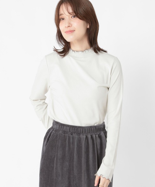 studio CLIP（スタディオクリップ）の「【WEB・一部地域先行】アソートシャーリングネックプルオーバー[プラスサイズあり]（Tシャツ/カットソー・レディース・オフホワイト/その他7/アイボリー/その他1/その他2/その他8/その他3・MEDIUM/LARGE/X-LARGE/XX-LARGE/XXX-LARGE）」の7枚目の写真