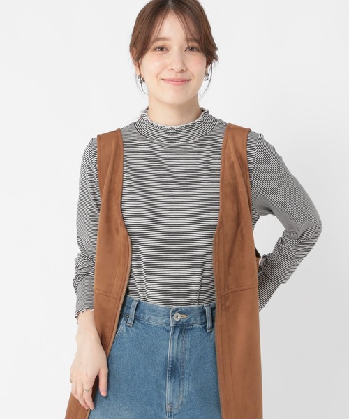 studio CLIP（スタディオクリップ）の「【WEB・一部地域先行】アソートシャーリングネックプルオーバー[プラスサイズあり]（Tシャツ/カットソー・レディース・オフホワイト/その他7/アイボリー/その他1/その他2/その他8/その他3・MEDIUM/LARGE/X-LARGE/XX-LARGE/XXX-LARGE）」の11枚目の写真