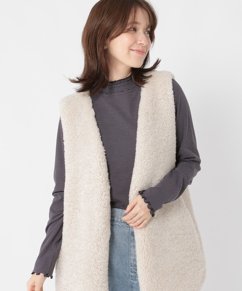 studio CLIP（スタディオクリップ）の「【WEB・一部地域先行】アソートシャーリングネックプルオーバー[プラスサイズあり]（Tシャツ/カットソー・レディース・オフホワイト/その他7/アイボリー/その他1/その他2/その他8/その他3・MEDIUM/LARGE/X-LARGE/XX-LARGE/XXX-LARGE）」の15枚目の写真