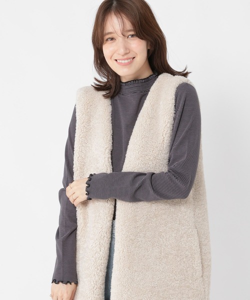 studio CLIP（スタディオクリップ）の「【WEB・一部地域先行】アソートシャーリングネックプルオーバー[プラスサイズあり]（Tシャツ/カットソー・レディース・オフホワイト/その他7/アイボリー/その他1/その他2/その他8/その他3・MEDIUM/LARGE/X-LARGE/XX-LARGE/XXX-LARGE）」の16枚目の写真