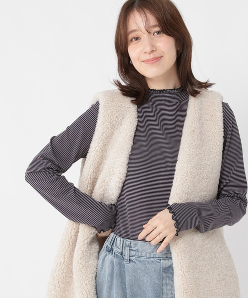 studio CLIP（スタディオクリップ）の「【WEB・一部地域先行】アソートシャーリングネックプルオーバー[プラスサイズあり]（Tシャツ/カットソー・レディース・オフホワイト/その他7/アイボリー/その他1/その他2/その他8/その他3・MEDIUM/LARGE/X-LARGE/XX-LARGE/XXX-LARGE）」の17枚目の写真