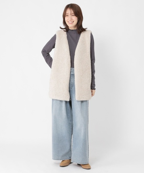 studio CLIP（スタディオクリップ）の「【WEB・一部地域先行】アソートシャーリングネックプルオーバー[プラスサイズあり]（Tシャツ/カットソー・レディース・オフホワイト/その他7/アイボリー/その他1/その他2/その他8/その他3・MEDIUM/LARGE/X-LARGE/XX-LARGE/XXX-LARGE）」の18枚目の写真