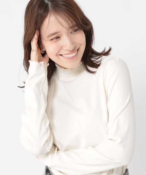 studio CLIP（スタディオクリップ）の「【WEB・一部地域先行】アソートシャーリングネックプルオーバー[プラスサイズあり]（Tシャツ/カットソー・レディース・オフホワイト/その他7/アイボリー/その他1/その他2/その他8/その他3・MEDIUM/LARGE/X-LARGE/XX-LARGE/XXX-LARGE）」の21枚目の写真