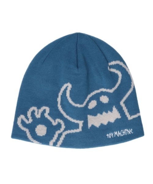 TOY　MACHINE（トイ　マシーン）の「TOY MACHINE/トイマシーン ビーニー REVERSIBLE BEANIE ビーニー 253045004（ニットキャップ/ビーニー・メンズ・キャメル/ブラック/ブルー/レッド・FREE）」の2枚目の写真