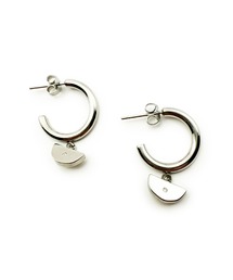 KISHOKACHI 希少価値 ハーフサークルドロップフープステンレスピアス