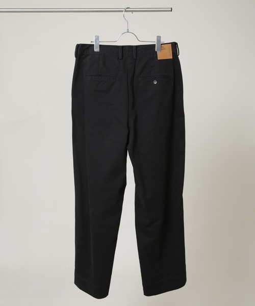 NANO universe（ナノユニバース）の「｢HOTEL PALACE｣ ワイドストレートチノパンツ（チノパンツ・メンズ・ベージュ/ブラック・L/M）」の8枚目の写真