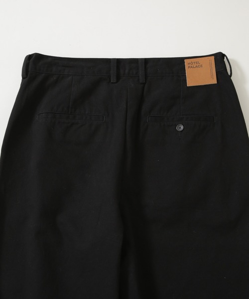 NANO universe（ナノユニバース）の「｢HOTEL PALACE｣ ワイドストレートチノパンツ（チノパンツ・メンズ・ベージュ/ブラック・L/M）」の5枚目の写真
