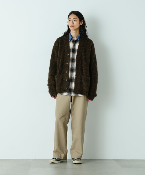 NANO universe（ナノユニバース）の「｢HOTEL PALACE｣ ワイドストレートチノパンツ（チノパンツ・メンズ・ベージュ/ブラック・L/M）」の18枚目の写真