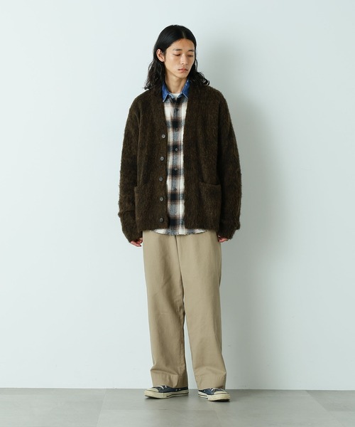 NANO universe（ナノユニバース）の「｢HOTEL PALACE｣ ワイドストレートチノパンツ（チノパンツ・メンズ・ベージュ/ブラック・L/M）」の13枚目の写真