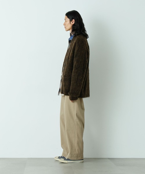 NANO universe（ナノユニバース）の「｢HOTEL PALACE｣ ワイドストレートチノパンツ（チノパンツ・メンズ・ベージュ/ブラック・L/M）」の17枚目の写真