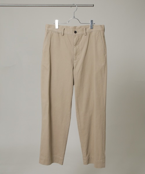 NANO universe（ナノユニバース）の「｢HOTEL PALACE｣ ワイドストレートチノパンツ（チノパンツ・メンズ・ベージュ/ブラック・L/M）」の19枚目の写真