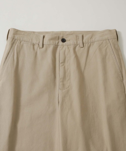 NANO universe（ナノユニバース）の「｢HOTEL PALACE｣ ワイドストレートチノパンツ（チノパンツ・メンズ・ベージュ/ブラック・L/M）」の21枚目の写真