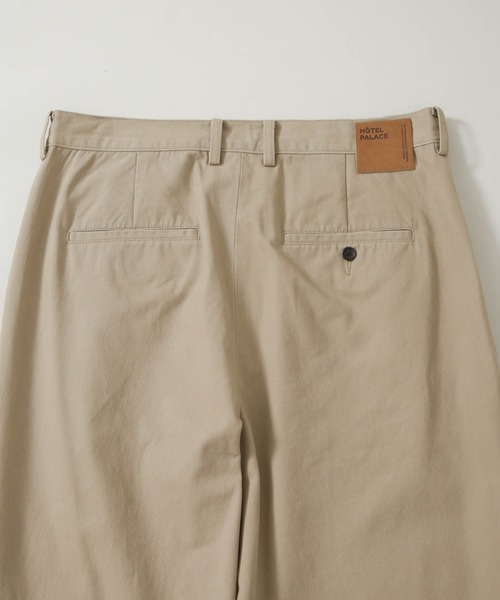 NANO universe（ナノユニバース）の「｢HOTEL PALACE｣ ワイドストレートチノパンツ（チノパンツ・メンズ・ベージュ/ブラック・L/M）」の22枚目の写真