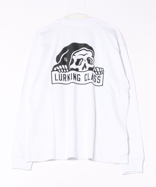 LURKING CLASS(ラーキングクラス)の「LURKING CLASS/ラーキングクラス 長袖 Tシャツ ロンT バックプリント オーバーサイズ LURKER L/S TEE ST25FTM02(Tシャツ/カットソー・メンズ・ホワイト/ブラック・M/L/XL)」の9枚目の写真