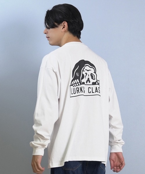 LURKING CLASS(ラーキングクラス)の「LURKING CLASS/ラーキングクラス 長袖 Tシャツ ロンT バックプリント オーバーサイズ LURKER L/S TEE ST25FTM02(Tシャツ/カットソー・メンズ・ホワイト/ブラック・M/L/XL)」の11枚目の写真