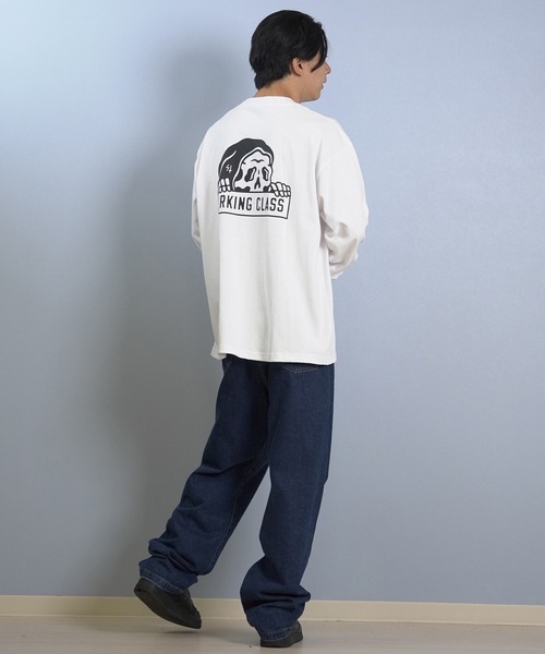 LURKING CLASS(ラーキングクラス)の「LURKING CLASS/ラーキングクラス 長袖 Tシャツ ロンT バックプリント オーバーサイズ LURKER L/S TEE ST25FTM02(Tシャツ/カットソー・メンズ・ホワイト/ブラック・M/L/XL)」の14枚目の写真