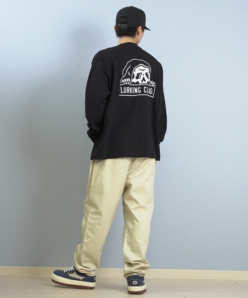 LURKING CLASS(ラーキングクラス)の「LURKING CLASS/ラーキングクラス 長袖 Tシャツ ロンT バックプリント オーバーサイズ LURKER L/S TEE ST25FTM02(Tシャツ/カットソー・メンズ・ホワイト/ブラック・M/L/XL)」の7枚目の写真