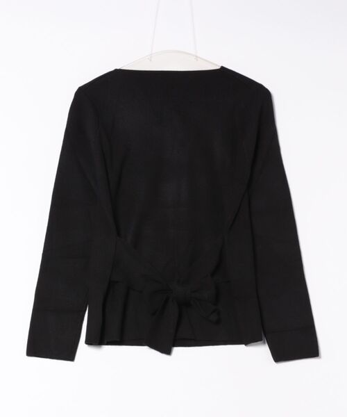 Lace Ladies(レースレディース)の「ボートネック ウエスト デザイン ニット プルオーバー(ニット/セーター・レディース・ダークグレー/アイボリー/ブラック/グレイッシュベージュ・FREE)」の5枚目の写真