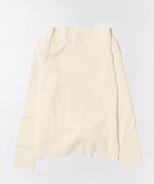 Lace Ladies(レースレディース)の「ボートネック ウエスト デザイン ニット プルオーバー(ニット/セーター・レディース・ダークグレー/アイボリー/ブラック/グレイッシュベージュ・FREE)」の7枚目の写真