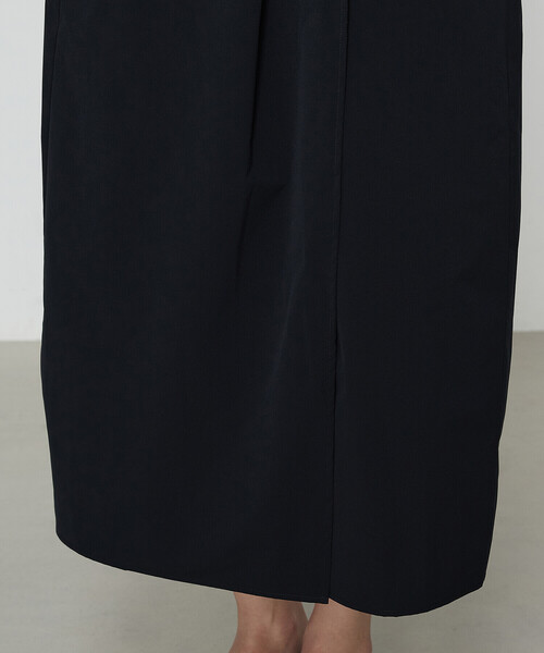 Gabardine K.T（ギャバジンケーティー）の「ストレッチタフタ シャツドレス（ワンピース・レディース・ネイビー/チャコール・9号）」の22枚目の写真