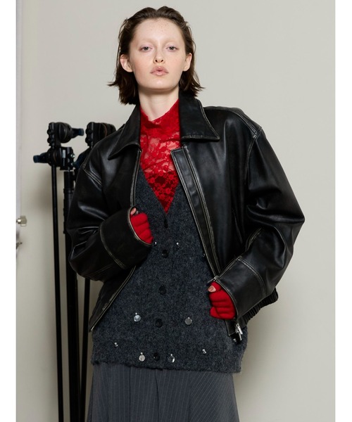 Real Leather Zip Blouson / リアルレザージップブルゾン（ブルゾン