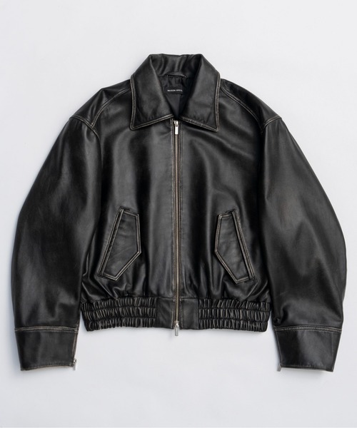 Real Leather Zip Blouson / リアルレザージップブルゾン（ブルゾン