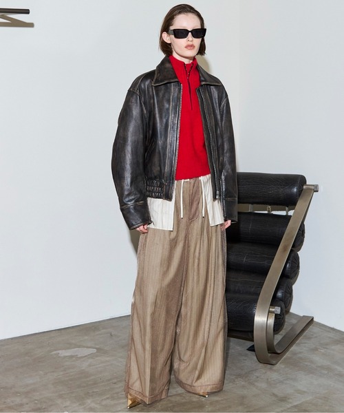 Real Leather Zip Blouson / リアルレザージップブルゾン（ブルゾン