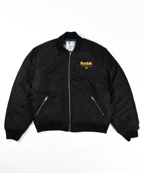 HUF(ハフ)の「【C-HUF】【HUF×KODAK/ハフ×コダック】COLLAGE BOMBER REVERSIBLE JACKET JK00466(ブルゾン・メンズ・ブラック・MEDIUM/LARGE/XX-LARGE/SMALL)」の1枚目の写真