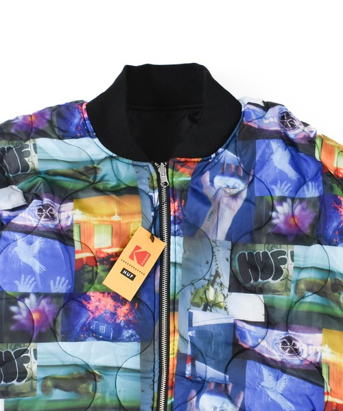 HUF(ハフ)の「【C-HUF】【HUF×KODAK/ハフ×コダック】COLLAGE BOMBER REVERSIBLE JACKET JK00466(ブルゾン・メンズ・ブラック・MEDIUM/LARGE/XX-LARGE/SMALL)」の13枚目の写真