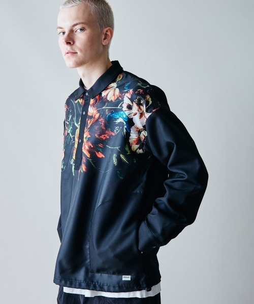 rehacer（レアセル）の「rehacer : Botanical Pullover Shirt / ボタニカル プルオーバー シャツ（シャツ/ブラウス・メンズ・ブラック・X-LARGE/LARGE/MEDIUM/SMALL）」の3枚目の写真
