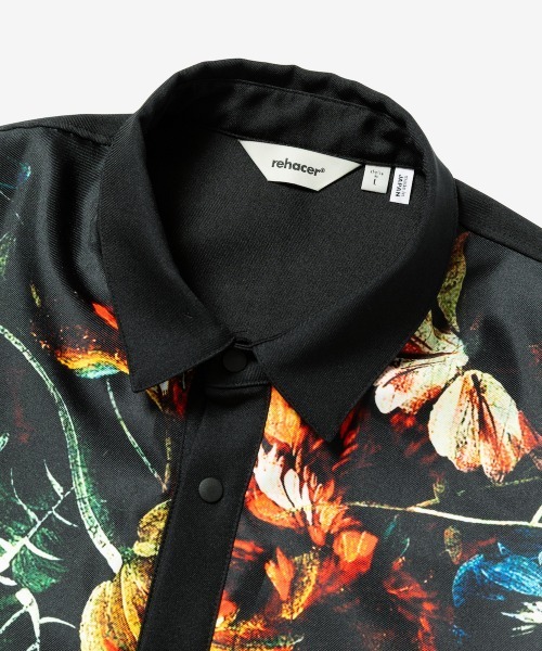 rehacer（レアセル）の「rehacer : Botanical Pullover Shirt / ボタニカル プルオーバー シャツ（シャツ/ブラウス・メンズ・ブラック・X-LARGE/LARGE/MEDIUM/SMALL）」の11枚目の写真