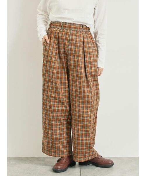 SM2（エスエムツー）の「チェック無地アソートタックパンツ（その他パンツ・レディース・オレンジ/ベージュ/ブラック・M/L）」の13枚目の写真
