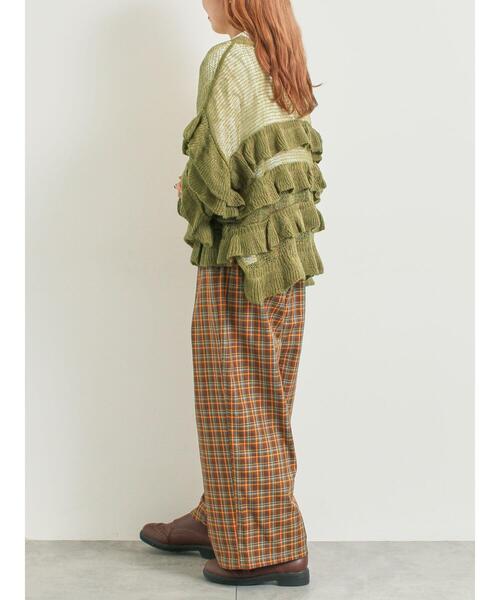 SM2（エスエムツー）の「チェック無地アソートタックパンツ（その他パンツ・レディース・オレンジ/ベージュ/ブラック・M/L）」の18枚目の写真