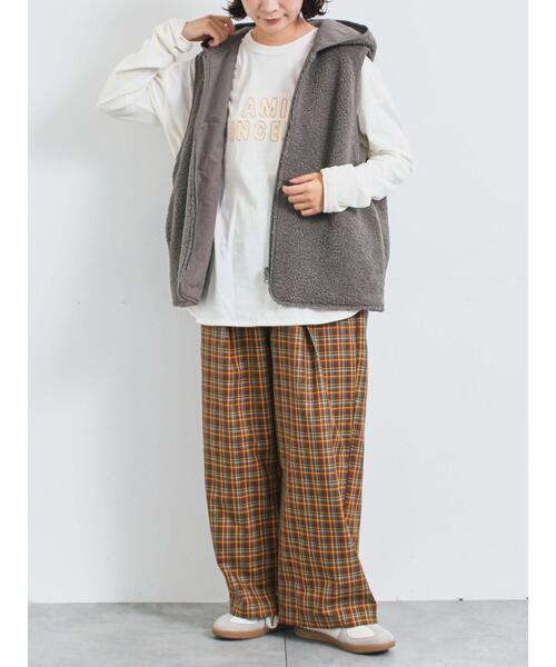 SM2（エスエムツー）の「チェック無地アソートタックパンツ（その他パンツ・レディース・オレンジ/ベージュ/ブラック・M/L）」の20枚目の写真