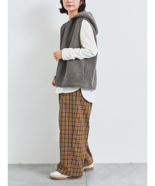 SM2（エスエムツー）の「チェック無地アソートタックパンツ（その他パンツ・レディース・オレンジ/ベージュ/ブラック・M/L）」の22枚目の写真