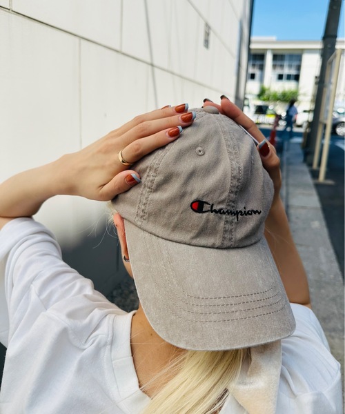 Champion（チャンピオン）の「champion / ピグメントウォッシュキャップ / 381-0025（キャップ・レディース・ベージュ/ネイビー/カーキ/ブラック・FREE）」の3枚目の写真