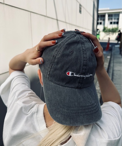 Champion（チャンピオン）の「champion / ピグメントウォッシュキャップ / 381-0025（キャップ・レディース・ベージュ/ネイビー/カーキ/ブラック・FREE）」の6枚目の写真