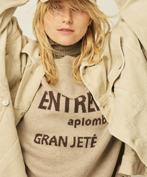 Rouge vif Anna | ウール混ジャガードロゴニットプルオーバー(ニット/セーター)